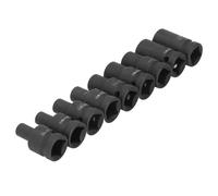 Cocoarm 9 Pcs 1/2 Square Tap Socket Set 1/2 Drive Tap Socket Adapter/Inch Wrench Set with M6 M8 M10 M12 M14 M18 M20 M22 M24 for Electric Pneumatic or Hand Wrench