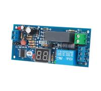 Cocoarm AC Delay Timer Relay Module 1-99 Seconds Minutes Time Range | Adjustable 500K Potentiometer, 2-digit Red Digital Tube Display, 10A Output Capacity, Passive Dry Contact Switching