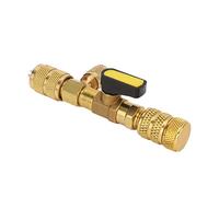 Cocoarm AC Valve Remover, Brass Refrigerant Valve Changer with 1 4 and 5 16 SAE Adapter, No Refrigerant Loss Service Tool for R22 R134a R410A R32 HVAC Technicians