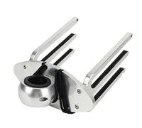 Cocoarm Adjustable Angle of the Wake Tower Rack for Tightening Tubes, Dashboard in Polished Aluminum Alloy for the Support of the Aluminum Alarm Clock for the Boat Lake, Protection Against the
