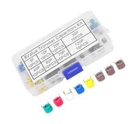 Cocoarm Adjustable Capacitance 80pcs Trimmer Capacitor Kit, 6mm 5/10/20/30/40/60/70/120P Electronic Capacitor Assortment, High Voltage, Long Lasting and Excellent