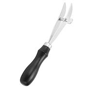 Cocoarm Adjustable Creaser Stainless Steel Leather Craft Working Tool with Spacer Screw Adjustment Smooth Polished Groove Stable Hand Control for Leather Border Creasing