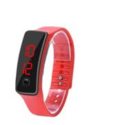 Cocoarm Adjustable LED Silicone Wristwatch for Digital Sports Manager for Exact Time Measurement for Sports Lovers (Red)