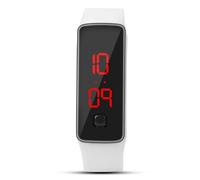 Cocoarm Adjustable LED Silicone Wristwatch for Digital Sports Manager for Exact Time Measurement for Sports Lovers (White)