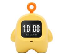 Cocoarm AI Voice Robot, Interactive Smart Companion for Kids with 37 Languages, HD Rounded Screen, Alarm Clock, Storytelling, Educational Games, Neck Pendant Toy for Boys and Girls (Yellow)