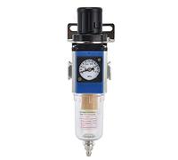 Cocoarm Air Compressor Filter Aluminum Alloy Air Pressure Regulating Filter with Self Locking Regulator Gauge 10CC Cup 40μm or 5μm for Tools Compressor Systems (GFR200-08)