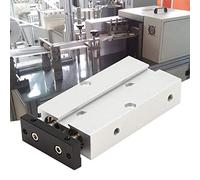 Cocoarm Air Cylinder Aluminum Alloy Pneumatic Cylinder TN10 10mm Bore 50mm Stroke Dual Rod Double Acting for Automation Equipment Linear Motion Control and Assembly Use (TN10X50)
