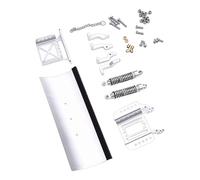 Cocoarm Alloy RC Snow Plow with Hydraulic Damping, Shock Absorbing Replacement for TRX4M 1/18 RC Crawler Car (Silver)