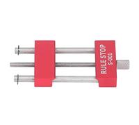 Cocoarm Aluminium Alloy Woodworking Rule Stop Red, rocklers rule stop High Accuracy Metal Slide Inch Measuring Tool, rocklers rule stop for Enhanced Work Efficiency, Versatile Application, Premium Con