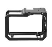 Cocoarm Aluminum Alloy Camera Cage Protective, Frame Metal Housing for Osmo Action 6 with One Key Detachable Design Side Magnet Fast Release Flip Battery Compartment Top Cold Shoe