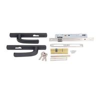 Cocoarm Aluminum Alloy Door Handle Lock Heavy Duty Silent Design Copper Door Handle Lock Set with Complete Installation Kit for Bedroom Bathroom Office
