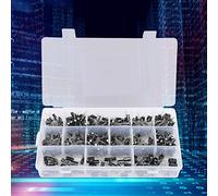 Cocoarm Aluminum Electrolytic Capacitor Kit, 540Pcs Capacitor Assortment 15 Values 0.1uF to 470uF 16V to 50V, Clear Labeled Storage Box for Repair, Electronics, Industrial Control