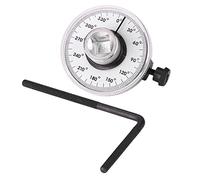 Cocoarm Angle Gauge, 1/2 Inch Adjustable Drive Angle Meter Tool Torsion Wrench Measure Car Gauge Tool Set 360 Degree with, ABN 1/2 Drive Instrument