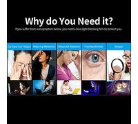 Cocoarm AntiBlueLight Screen Protector,70% Blue Light and UV Blocking,Matte Finish No Filter,24-inch Monitor 16:9 Aspect Ratio Eye Protection with High Transmittance Quality (15.6"-16&9)