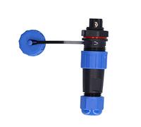 Cocoarm Aviation Plug Socket IP68 Power Connector 3 Pin 10A PA66 PPS Gold Plated Copper Screw Crimp Threaded Plug for Communication Equipment Instrumentation Computers