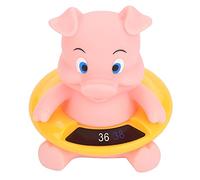 Cocoarm Baby Bath Thermometer, Safe Floating Design, Cute Yellow Duck Toy, Measures 34 to 44 Celsius for Infant Bathing (Pink Pig)