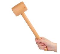 Cocoarm Beech Solid Carpenter Mallet Hammer High Hardness Smooth Surface Integral Handle Head Leather Craft Tools for Printing Patterns on Leather Crafts with Comfort Grip
