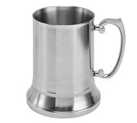 Cocoarm Beer Mug, Stainless Steel Double Wall Insulated Mug, Mirror Finish for Long Lasting Cold, Stable Base for Comfortable Drinking (450ml Small Size (Inside 304, Outside 202))