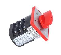 Cocoarm BERM Changeover Switch PP Switch 3 Pole 3 Position AC 380V 20A 4kW Knob Type for Motor Startup Rotation Reversal Speed Regulation Circuit Control