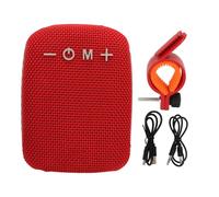 Cocoarm Bike Speaker Cycling Wireless Speaker Portable Speaker with FM Radio & Dual Pairing for Outdoor Sports Cycling Beach (Red)