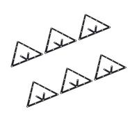 Cocoarm Billiard Positioning Paper Adhesive Sheet Billiard Triangle Positioning Sticker 6 Pcs 0.01mm for Chinese Black 8 Ball Clubs Home Tables and Match Play