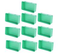 Cocoarm Bird Food Water Feeder, 10pcs Plastic Hanging Cage Prevent Accidents Easy Maintenance Efficient Feeding Reduce Wastage with Smooth for Bird Supplies Practical Utilization