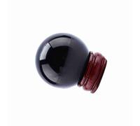 Cocoarm Black Quartz Glass Ball, Feng Shui Collection, Meditation Ornament for Desktop, Office, Living Room, Beautiful and Delicate, Great for Feng Shui Collection, Divinations and