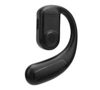 Cocoarm Bluetooth Earpiece ABS Single Ear Bluetooth Headset 5.4 180mAh Noise Cancelling Mic Rotating Ear Hook for Driving Office Calls Music Sports (Black)