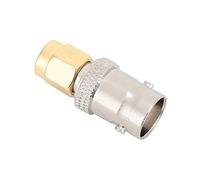 Cocoarm BNC Female to SMA Male Adapter Connector, 4pcs Gold Silver | Plated Brass Body, RF Coaxial Connection, Communication System Cable, Interference Shielding, Signal Stability