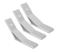 Cocoarm Bracket Angle Aluminum Alloy Corner Braces Bracket 10pcs 135 Degree Connector 6mm Thickness Silver Oxidized Surface for T Slot Frame Shelf Corner Assembly (2020-135 Degrees)