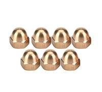 Cocoarm Brass Acorn Nut Kit, Dome Head Cap Hex Nuts Set M3 M4 M5 M6 M8 M10 M12 with Sturdy Durable Brass Material for Machinery Furniture Vehicles Tire Axle Fixation (M12(5PCS))