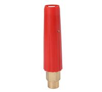 Cocoarm Brass Hose Nozzle Adjustable Twist Hose Nozzle with Rotating Spray Wide Angle Cleaning Screw Connection for Car Wash Garden Concrete Metal Stone Tile Surfaces (1/4 Screw Joint)