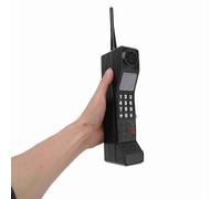 Cocoarm Brick Phone Prop, Vintage Brick Cell Phone Model 90's Cell Phone Props for Party Decorations Home Stage Decor (Black)