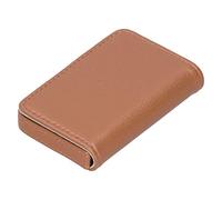 Cocoarm Business Card Holder, PU Leather Business Card Case 10.3 X 6.5 X 2 Cm, Magnetic Buckle, Holds 15 to 20 Cards, Portable Name Holder for Office Managers Men Women (001#)