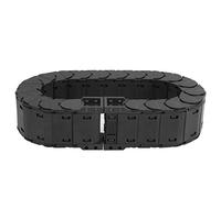 Cocoarm Cable Drag Chain Nylon 66 Wire Carrier Drag Chain 0.7m 1m Removable Low Noise Full Enclosed Design 14 to 212°F for CNC Router Engraving Machine Tool Arm Cable Protection (D25*25 Length 1m)