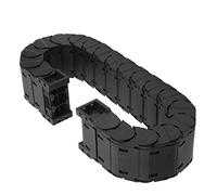 Cocoarm Cable Drag Chain Nylon 66 Wire Carrier Drag Chain 0.7m 1m Removable Low Noise Full Enclosed Design 14 to 212°F for CNC Router Engraving Machine Tool Arm Cable Protection (D25*50 Length 1m)