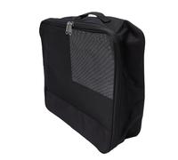 Cocoarm Camping Storage Bag 1000D Oxford Cloth Camp Kitchen Organizer 31 X 27 X 9.5 Cm Breathable Mesh Large Capacity Carry Handle for Outdoor Travel Camping (Black)