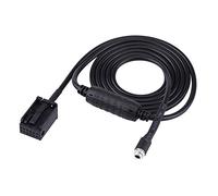 Cocoarm Car Auxiliary Adapter Cable Black Female Auxiliary In Cable 1.5M 12 Pin Plug and Play for E85 E86 Z4 E83 X3 for Car Audio Connection