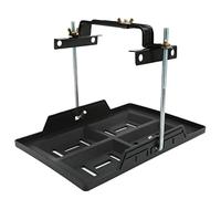 Cocoarm Car Battery Tray Bracket Kit for 27 30 31 Series Batteries, Sturdy Car Battery Hold Down Tray with Recessed Slots, Stable Metal Battery Tray Retaining Bracket