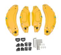 Cocoarm Car Caliper Cover Aluminum Alloy Brake Caliper Cover Guard 4PCS for 2017 2023 18in 19in Wheels Hub Reduces Heat Transfer Adds Sport Style Protects (Yellow)