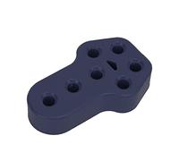 Cocoarm Car Exhaust Hanger Bushing Rubber Exhaust Hanger Bushing 7 Hole 12mm Dia High Density Rubber Mount Reduces Vibration for Muffler Repair (Blue)