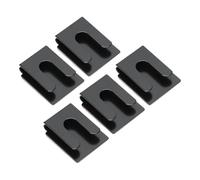 Cocoarm Car Microphone Holder 5pcs Aluminum Alloy Hand Mic Hook with 1cm Spacing 3cm Depth Secure Mount for Car Radio and Small Items