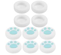 Cocoarm Cat Thumb Grips Cover Silicone Rocker Cap Universal for Lite Soft Grip Anti Slip Dust Scratch Protection for Kids Teens Casual Players (Green claws on white)