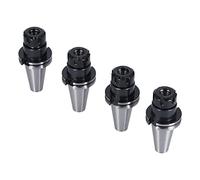 Cocoarm CAT40 ER25 Tool Holder Collet Chuck High Speed Steel 4Pcs 5.447in X 2.5in for Milling Turning Boring Cutter CNC Machining with Axial Locking High Accuracy