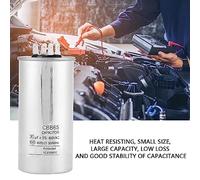 Cocoarm CBB65 Motor Capacitor, 30uF Capacitor for Air Conditioner Motors, Reliable Insulation Performance, Heat Resisting, Suitable for Start-up and Operation of with 50/60Hz