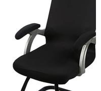 Cocoarm Chair Arm Covers Polyester Office Chair Armrest Cover Set 35 X 9 Cm Soft Sponge Filled Zippered Washable for Working Home Desk Users (Sponge Type 35x9cm/13.8x3.5in)