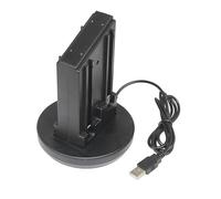 Cocoarm Charging Dock for Controller, 4 in 1 Black | Type C 5V Input, Red Green LED Indicator, 2.5-3Hr Full Charge, Storage Organizer, Game Room Accessory