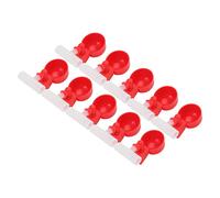 Cocoarm Chicken Waterer Cups PP Automatic Chicken Water Cups 10 Set Resistant Filling Poultry Drinking Bowl for Chickens Ducks Pigeons Quails Backyard Coop Farm (G3/4)