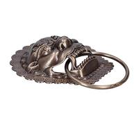 Cocoarm Chinese Style Door Ring Brass Animal Head Door Knocker Antique Pull Ring 26 X 19cm Bronze Finish with Screws for Wooden Double Courtyard Entryway