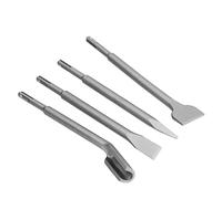 Cocoarm Chisel Hammer Drill Bits Carbon Steel Concrete Hammer Bits Set 4 Piece SDS Plus Chisel Set with Point Flat and Gouge Chisels for Concrete Brick Tile Masonry Work